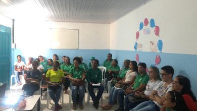 Encontro com os ACS e Secretária de Saúde de São Miguel no intuito de traçar estratégias de enfrentamento dos problemas