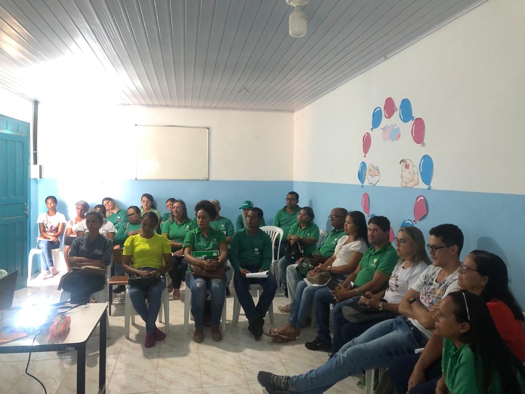 Encontro com os ACS e Secretária de Saúde de São Miguel no intuito de traçar estratégias de enfrentamento dos problemas