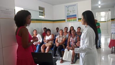 USF daa Sucupira em São Miguel teve sala de espera da dentista para falar sobre o tema do câncer de boca