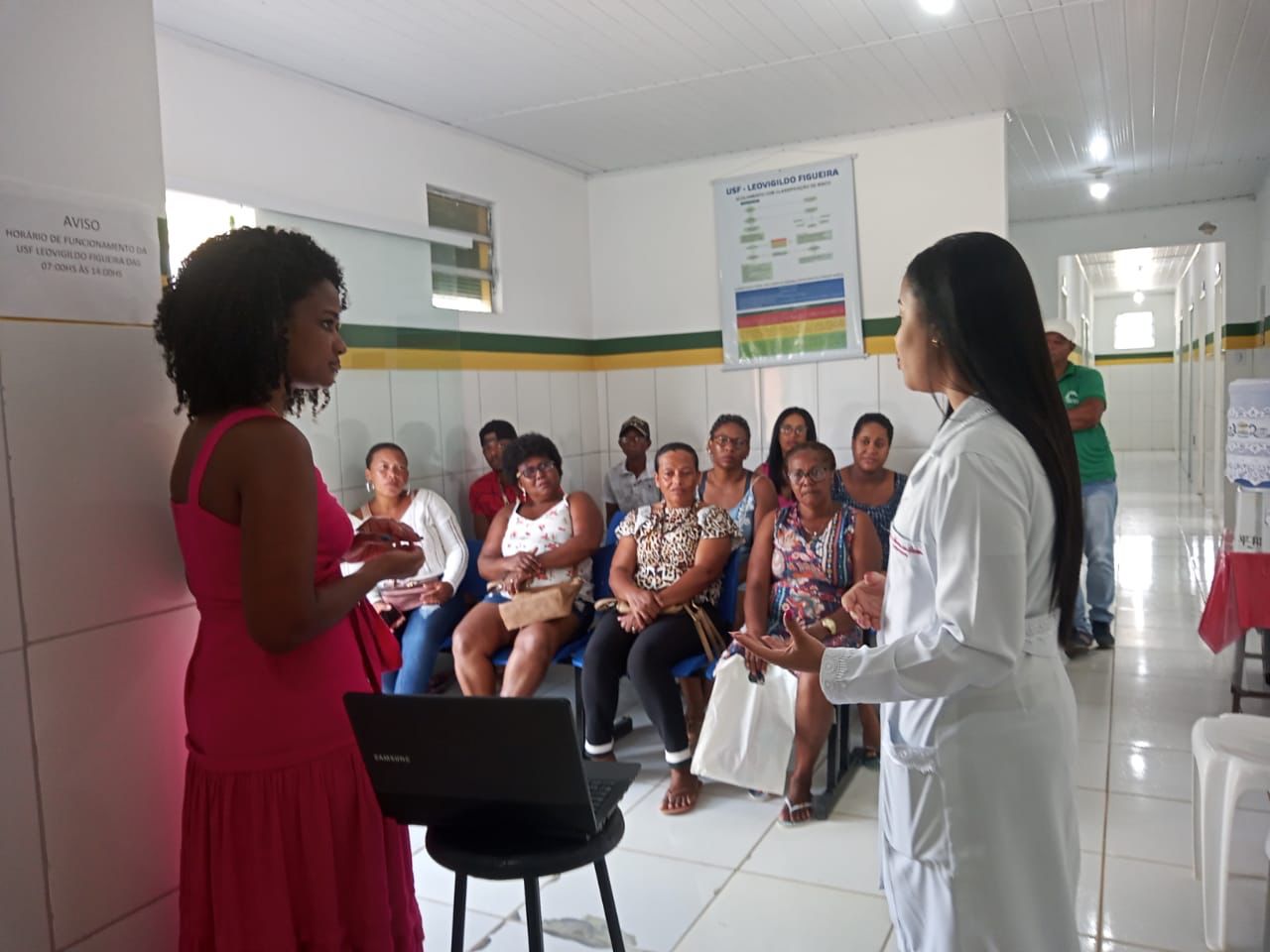 USF daa Sucupira em São Miguel teve sala de espera da dentista para falar sobre o tema do câncer de boca