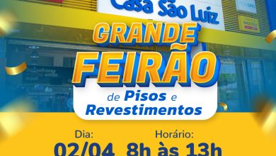 Grande Feirão de Pisos e Revestimentos da Casa São Luiz acontece neste domingo