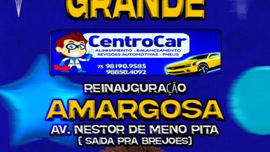 Grande reinauguração da loja Centro Car em Amargosa neste sábado (03)