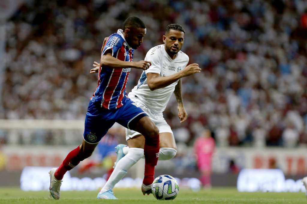 Bahia sofre gol no fim e empata com o Grêmio pelas quartas de final da Copa do Brasil