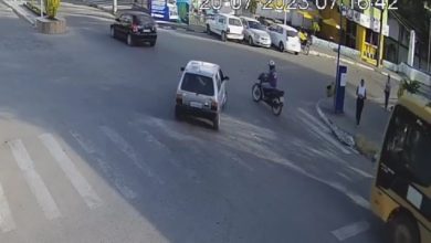 Motociclista fica ferido após acidente no centro de Mutuípe nesta quinta