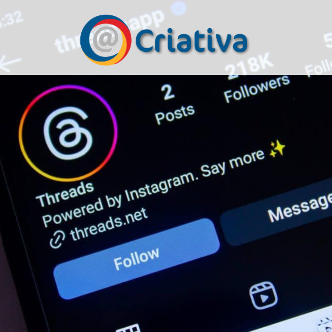 Criativa adere a nova rede social vinculada ao Instagram, "Threads"