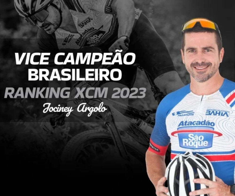 Ciclista amargosense, Jo Bandeirante, é vice-campeão brasileiro 2023 Ranking XCM