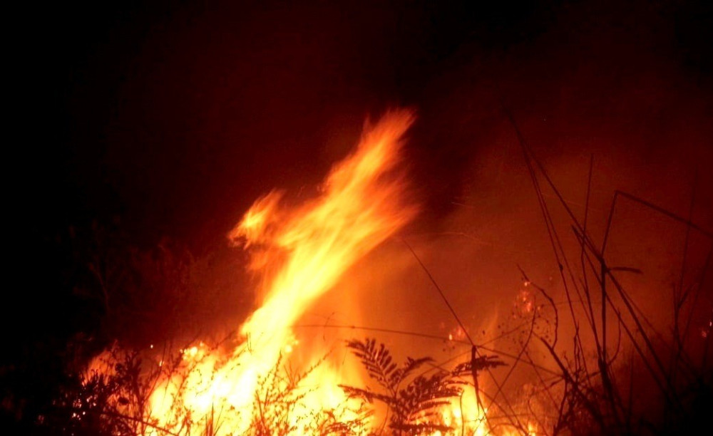 Incêndio na localidade do São Bento, divisa com Amargosa e Brejões, deixa moradores preocupados
