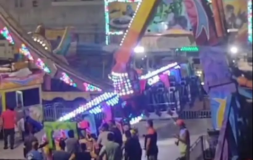 Brinquedo desaba em parque de diversões em Salvador
