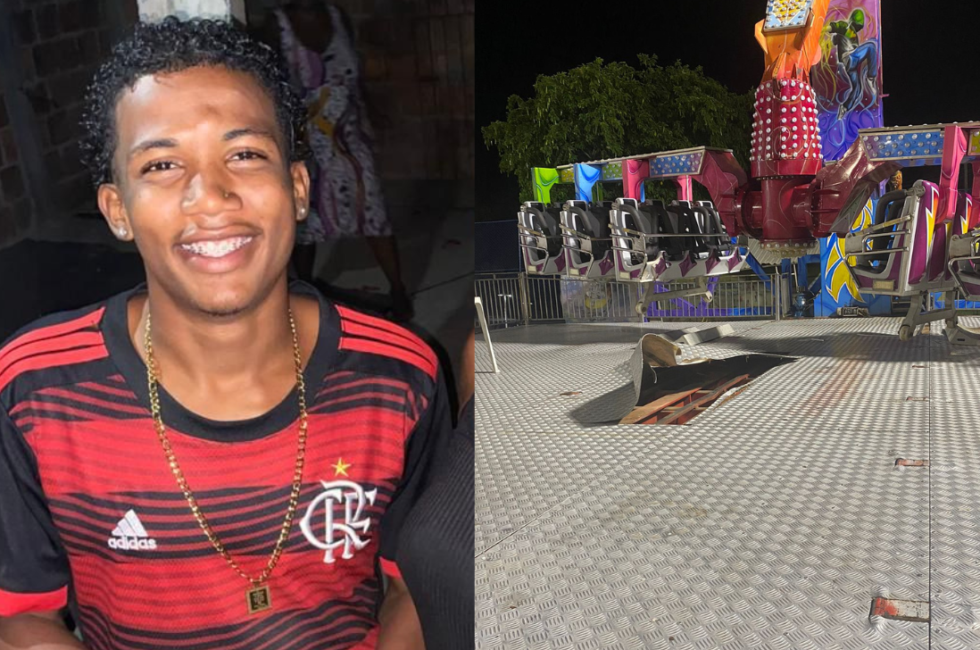 Jovem que estava em brinquedo que quebrou em Cajazeiras teve braço amputado, diz família
