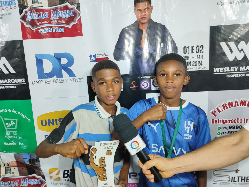 Boxeadores mirins de Conceição do Almeida e Gandu, dizem que não vão parar de lutar boxe