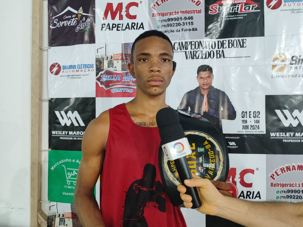 Taywasllan, foi o último a vencer e segurar o cinturão do campeonato de boxe de Varzedo