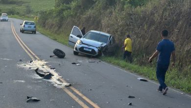 Colisão entre dois veículos deixa uma pessoa ferida na BA 026, próximo a Amargosa