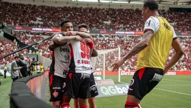 Alerrandro marca e Vitória empata com Flamengo na despedida de Gabigol