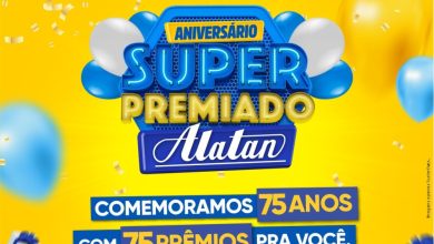 A Alatan está completando 75 anos e para comemorar, vai sortear 75 prêmios incríveis para seus clientes