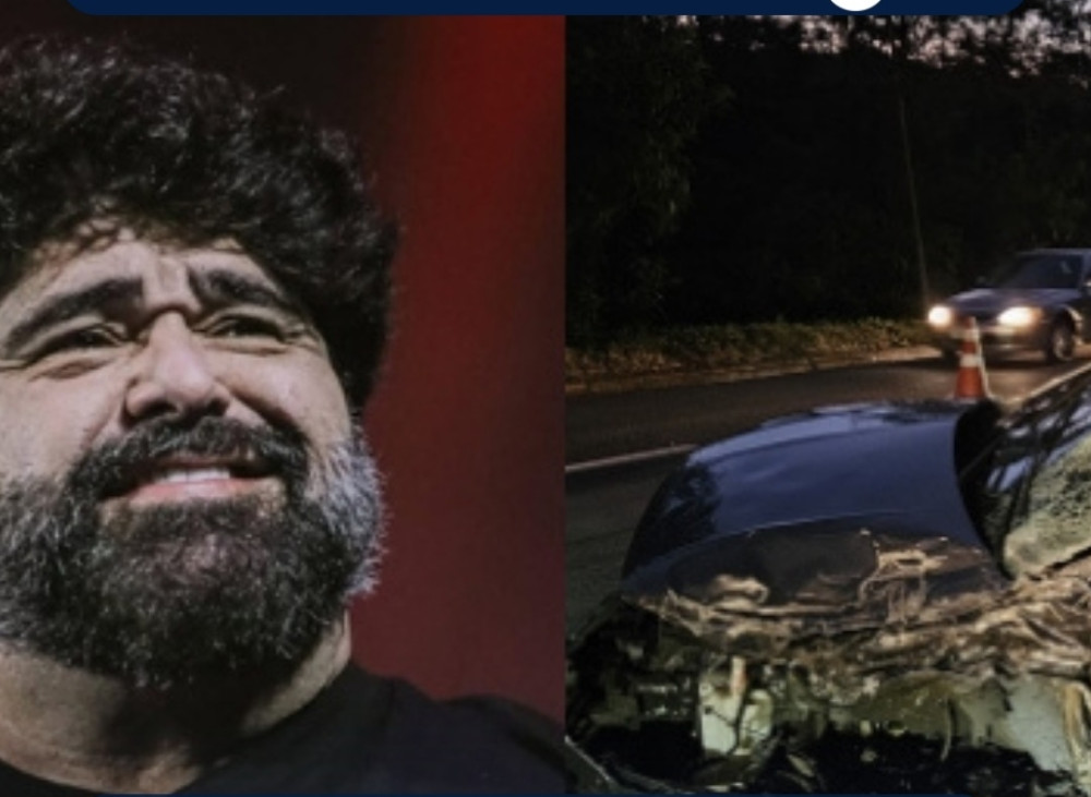 Cantor Fabiano, da dupla com César Menotti, sofre acidente de carro em MG