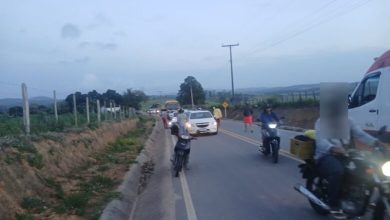 Mulher fica ferida em acidente com motocicleta na BA-539, em São Miguel das Matas