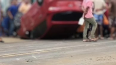 Motorista perde controle e veículo capota nas proximidades do Solposto, em Varzedo