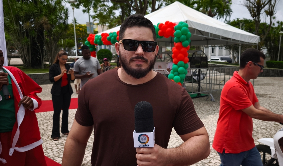 Matheus, de Amargosa, é o grande ganhador da moto 0 km no primeiro sorteio do Natal de Prêmios