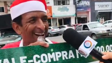 Locutor Adenir Soares animou público presente no sorteio Natal de Prêmios em Amargosa