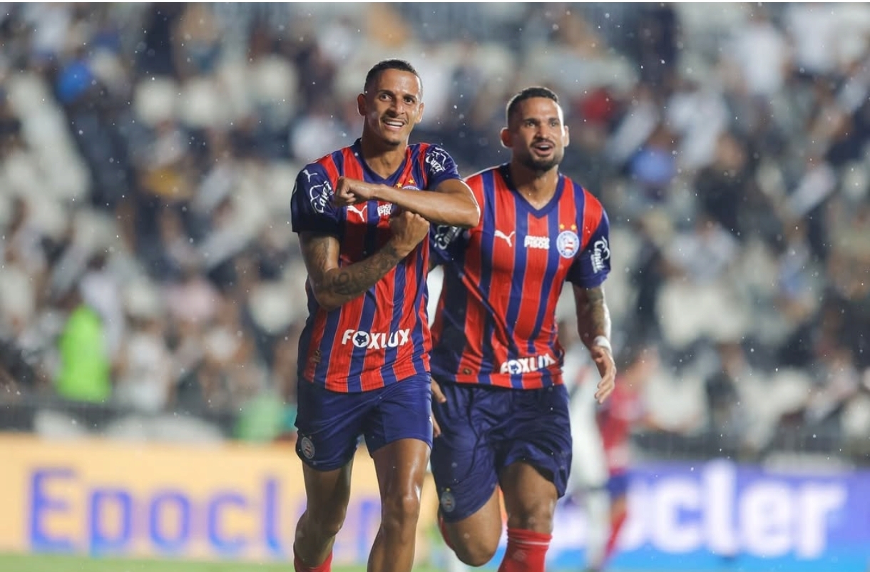 Bahia vence o Vasco em São Januário e assume vice-liderança do Brasileirão