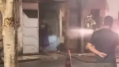 Casa é destruída por incêndio na Rua da Linha, em Amargosa